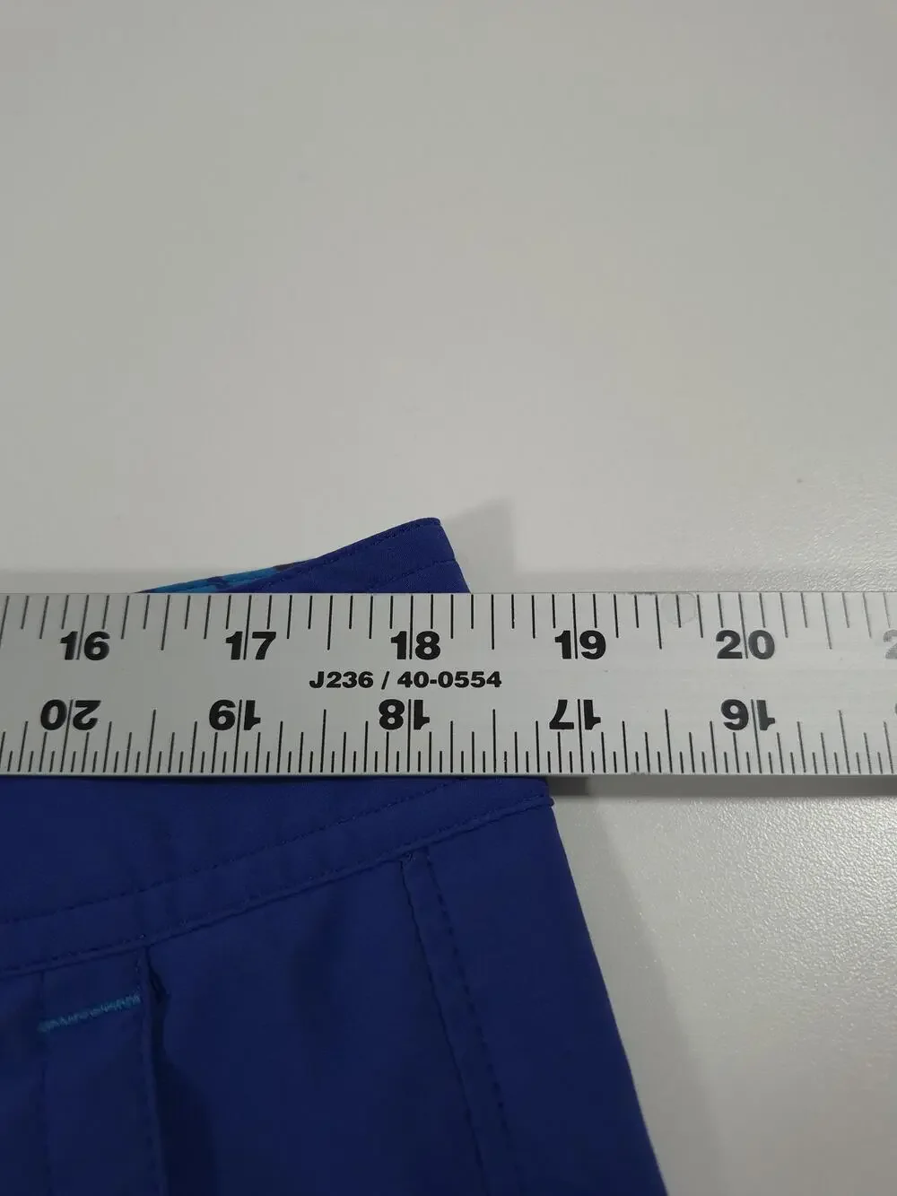 Stio Skyline Royal Board Shorts Mens 36 Blue Solid Stretch Swim Trunks Pockets